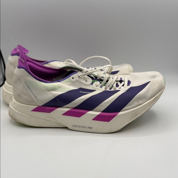 adidas Other - Adidas Adizero Adios Pro 4 men’s 10 White and Purple Athletic Shoes S7